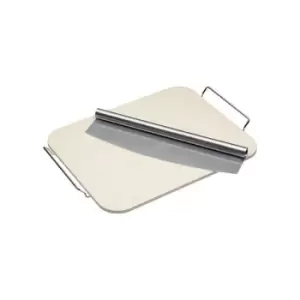 Image of Italian Large Pizza Stone & Cutter - World Of Flavours