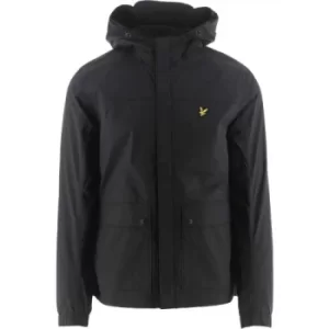 Image of Lyle and Scott Jet Black Hooded Pocket Jacket