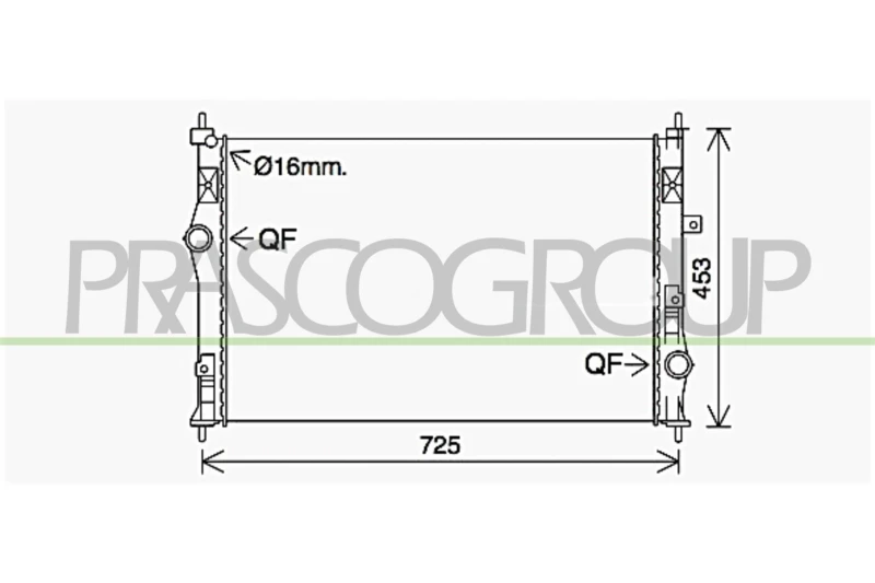 Image of PRASCO Engine radiator PRASCO CI924R001