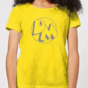 Image of Danger Mouse Initials Womens T-Shirt - Yellow - L - Yellow