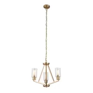 Image of Kichler Deryn Multi Arm Pendant Ceiling Light Natural Brass