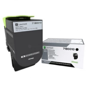 Image of Lexmark 73B0010 Black Laser Toner Ink Cartridge
