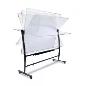 Image of ROCADA SKINWHITEBOARD Mobile Whiteboard Revolving Support Complete