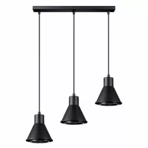 image of Sollux Pendant Lamp Taleja 3 Black [es111]