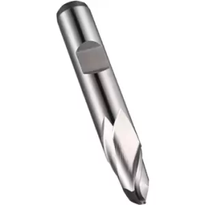 image of C500 12.00MM HSS-E 2 Flute Flatted Shank Ball Nosed Slot Drill DIN 327 D