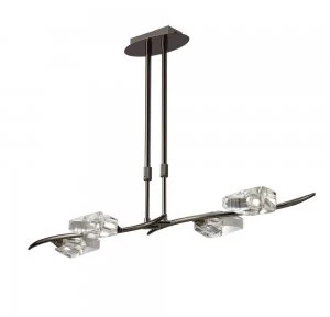 image of Telescopic 4 Light G9 Bar, Black Chrome