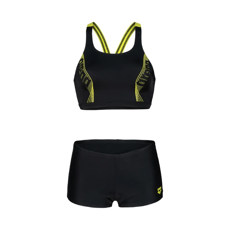 Image of 2 Piece swimsuit For Her Arena Energy Back Graphic Noir Female 38