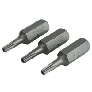 image of Faithfull FAISBT1025S Security S2 Grade Steel Screwdriver Bits T10...