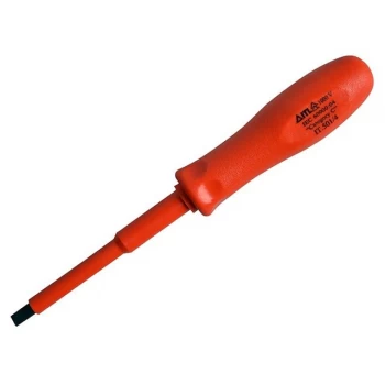 image of ITL Insulated Parallel Slotted Engineers Screwdriver 6.5mm 100mm