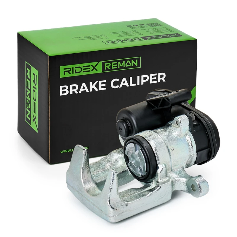 Image of RIDEX REMAN 78B2693R Brake caliper Rear Axle Left, for vehicles with electric parking brake Cast Iron Brake Caliper (78)