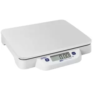 image of KERN Tabletop scales, low profile design, weighing range up to 10 kg, read-out accuracy 5 g, weighing plate 320 x 260 mm