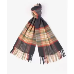 Image of Barbour Lonnen Check Wrap Scarf - Blue