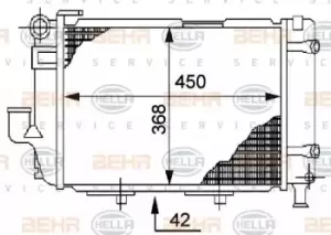 Image of x1 Behr Heat Exchanger 8MK376711-364 Genuine for 8MK 376 711-361 Made in China