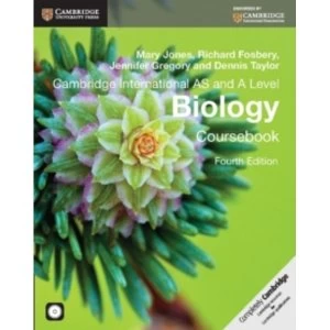 Image of Cambridge International AS and A Level Biology Coursebook with CD-ROM by Mary Jones, Dennis J. Taylor, Richard Fosbery,...