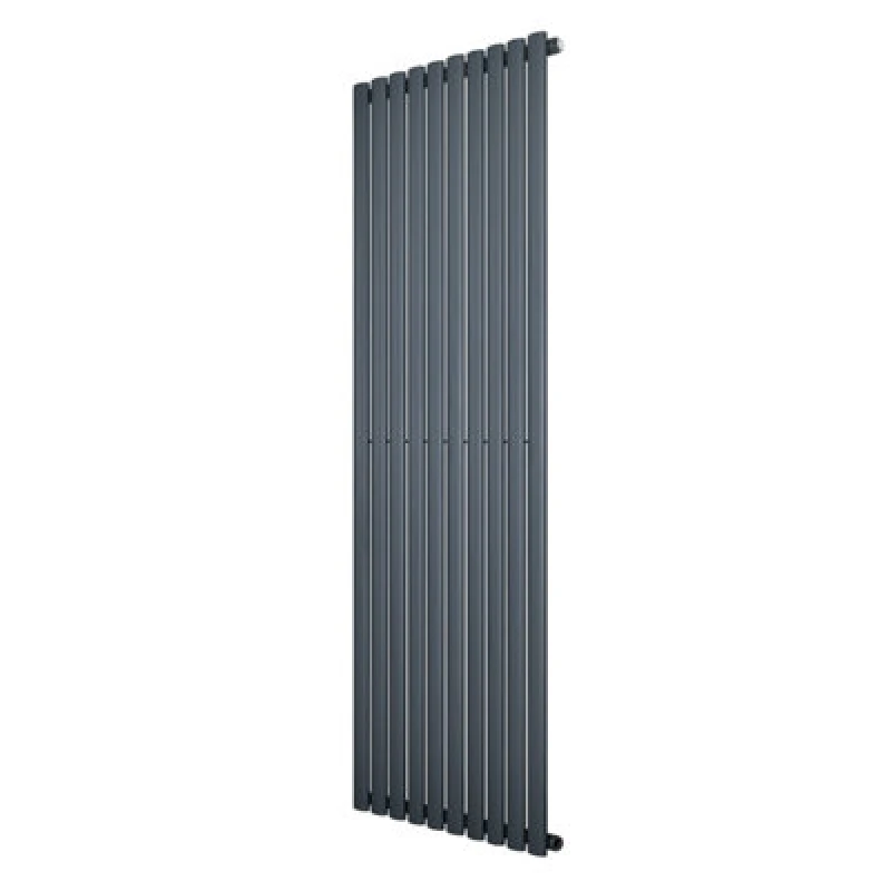 Image of Monstershop Oval Single Column Radiator - 1800 x 600mm - Anthracite Grey Grey Unisex