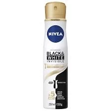 image of Nivea Black and White Silky Smooth Deodorant 250ml