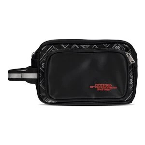 image of Nintendo - NES Wash Bag - Black/Grey