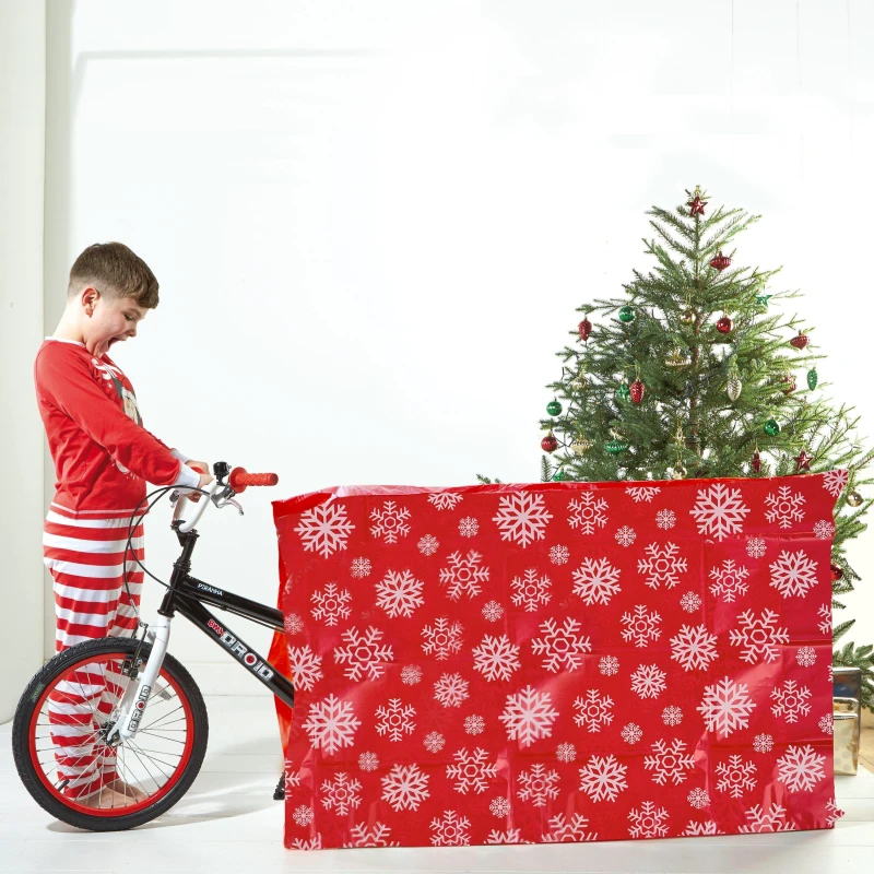 Image of The Spirit Of Christmas Super Jumbo Bike Gift Sack - Brown Brown One Size