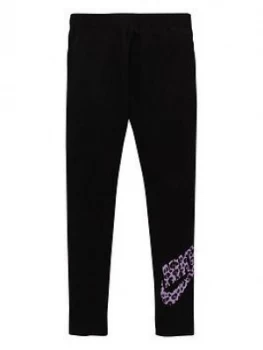 image of Nike Girls Nsw Legging Favorite Print Pack - Black/Purple