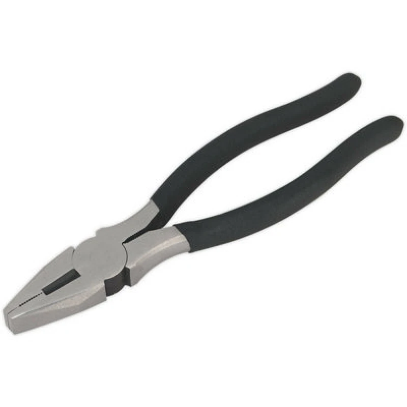Image of Loops 200mm Combination Pliers - Drop Forged Steel - 25mm Jaw Capacity - Foam Grip Metallics