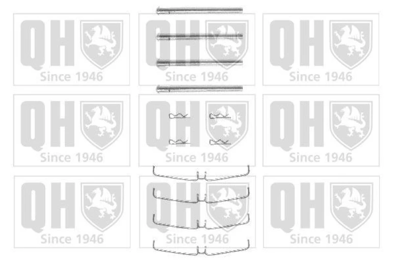 Image of QUINTON HAZELL Brake pad fitting kit QUINTON HAZELL BFK815