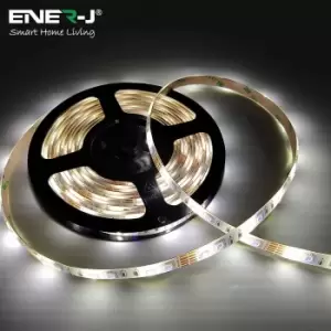 image of ENER-J Smart WiFi Rgb+cct Changing 5M Plug & Play LED Strip Kit Ip65 White