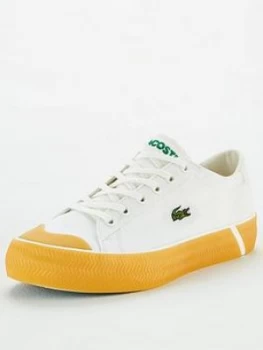 image of Lacoste Gripshot 120 Plimsolls - White/Gum