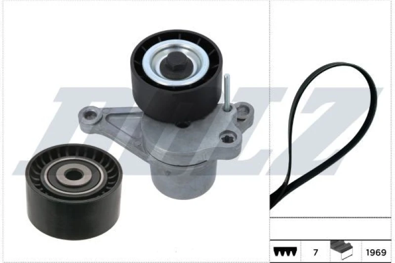 Image of DOLZ V-Ribbed Belt Set DOLZ SKD206A