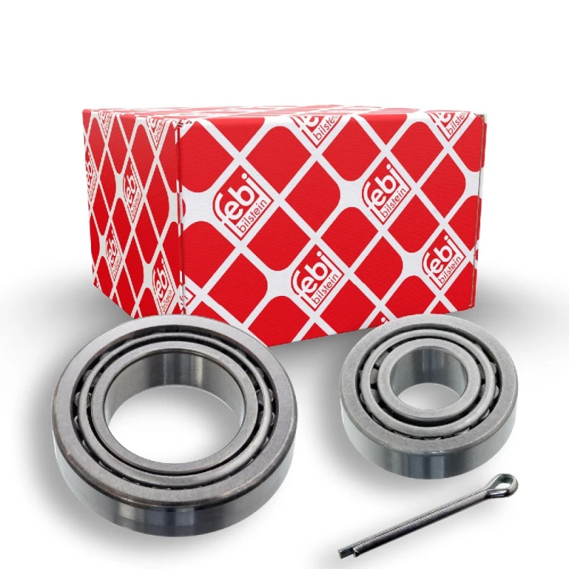 Image of FEBI BILSTEIN 14498 Wheel bearing kit with Split Pin, Front Axle Right Wheel Bearing Kit (654)