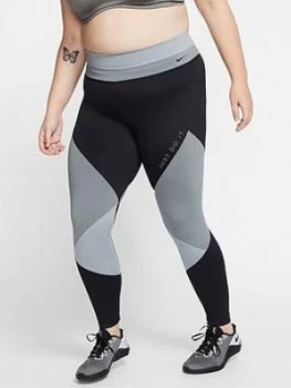 image of Nike The One Colourblock Legging (Curve) - Grey