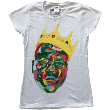 Image of Biggie Smalls - Crown Womens Large T-Shirt - White