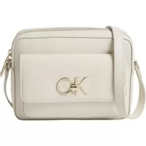 Calvin Klein Re-Lock Camera Bag with Flap Pbl - Cream