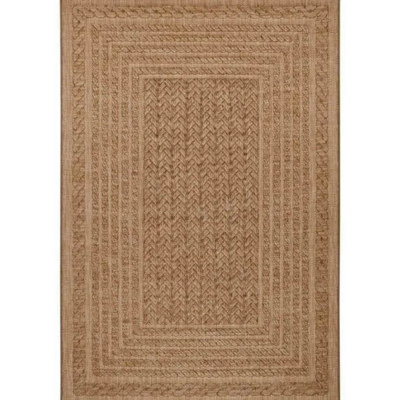 Image of THE RUGS Indoor Outdoor Limonero Rug Sisal Look Durable Rectangular Pile in Beige Size: 120cm x 170cm Beige Unisex 120cm x 170 cm