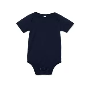 image of Bella + Canvas Baby Jersey Short Sleeve Onesie (18-24 Months) (Navy)