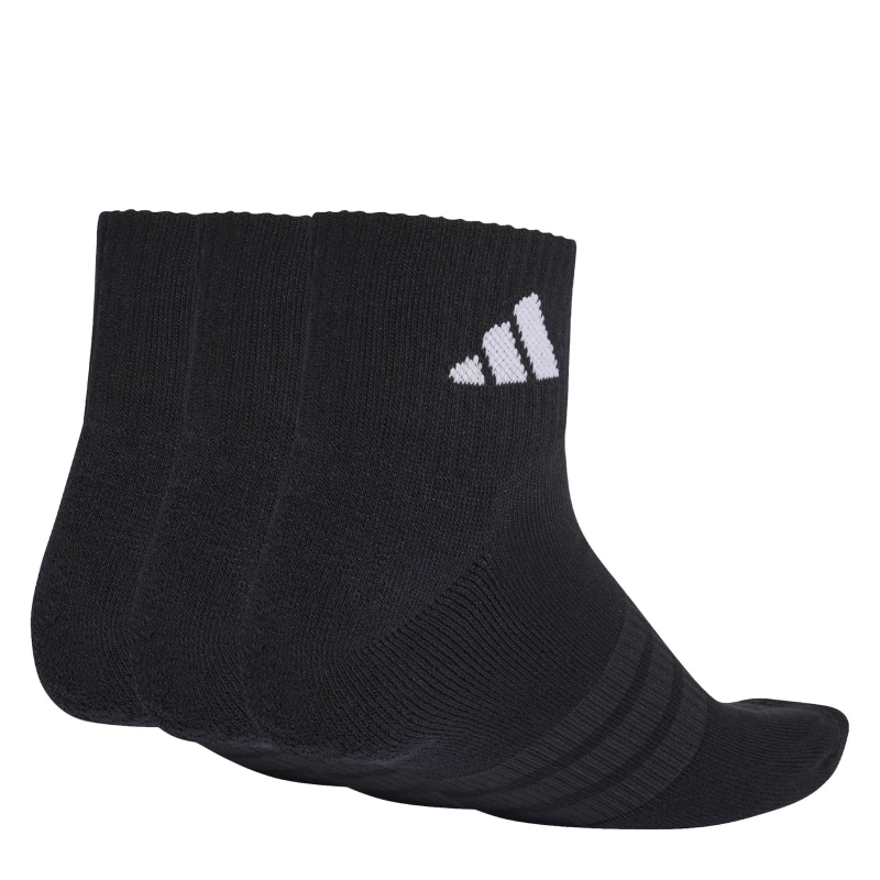 Image of adidas Cushioned Sportswear Ankle Socks 3 Pairs Black male 8.5-10