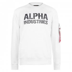 image of Alpha Industries Sweat - Wht/Blk Camo 09