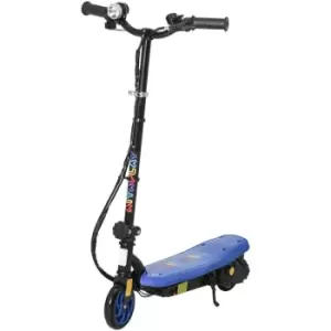 image of Folding Electric Scooter w/ LED Headlight, for Ages 7-14 Years - Blue - Blue - Homcom