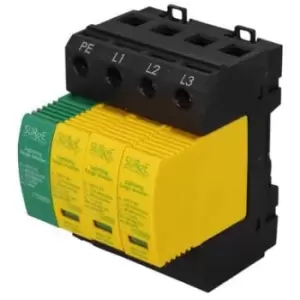 Image of Lewden 50kA 3 Pole + N Type 1+2+3 Surge Protector - SRG3123