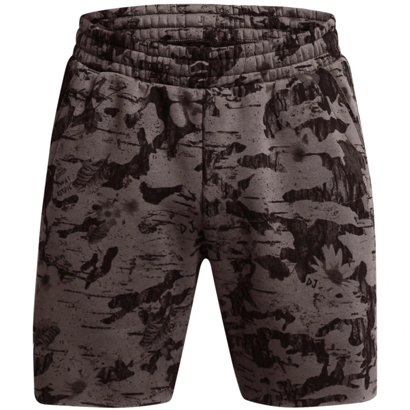 Image of Under Armour Mens Fleece Jogger Shorts Brown male S