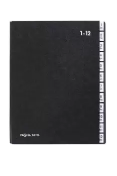 image of Pagna 24441-04 divider book Black A4