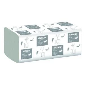 Image of Katrin Plus Zig Zag 2-Ply White 200 Sheets Pack of 20 35311