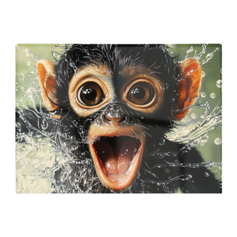 Image of Warren Reed Designer Excited Monkey In The Water Chopping Board