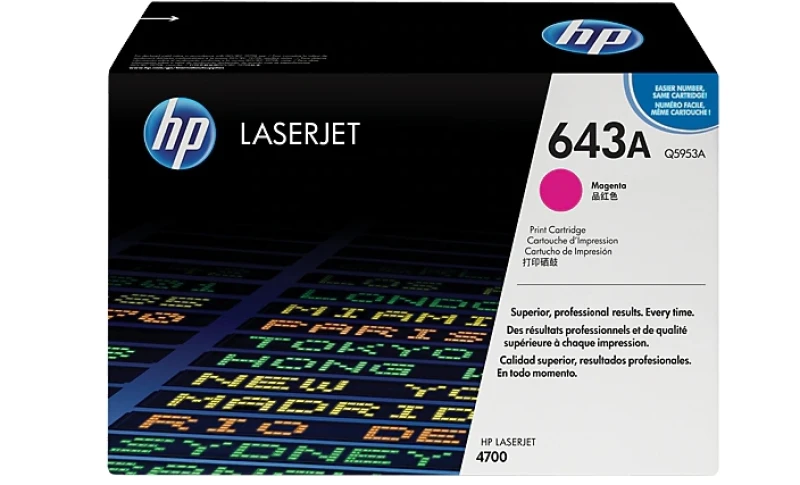 Image of HP 643A toner cartridge Original Magenta