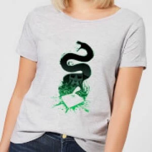 Image of Harry Potter Basilisk Silhouette Womens T-Shirt - Grey - 3XL