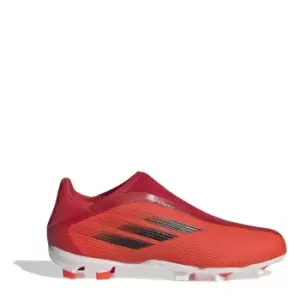 Image of adidas X .3 Laceless Childrens FG Football Boots - Red
