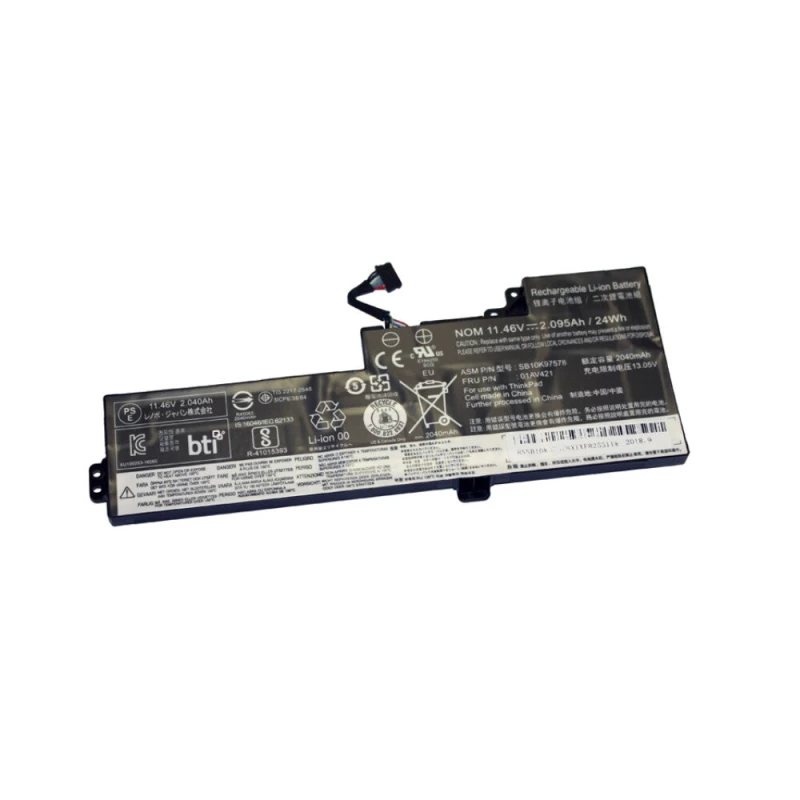 Image of BTI BTI SB10K97577 compatible 24Wh 3-cell battery for Lenovo Thinkpad T470 T480 SB10K97577-BTI