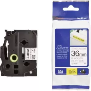 Image of Brother TZe-S261 Labelling tape (extra strong adhesive) Tape colour: White Font colour: Black 36mm 8 m