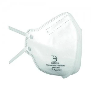 image of FFP2 CE Certified Respirator Mask Pack of 20 BBFFP2