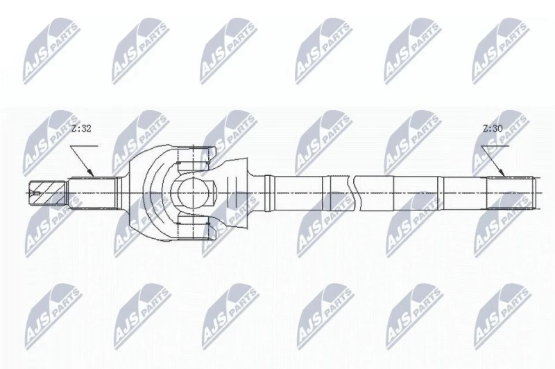 Image of NTY Drive shaft NTY NPW-CH-124