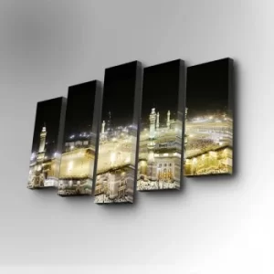 Image of 5PUC-016 Multicolor Decorative Canvas Painting (5 Pieces)